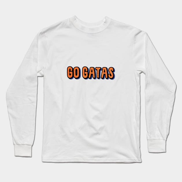 GO GATA University of Florida Glitter Long Sleeve T-Shirt by Rpadnis